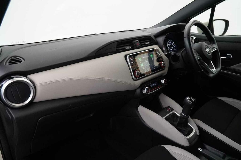Nissan Micra 1.0 Ig-t 92 Tekna With Bose Audio Nav And 360 Ar White #2