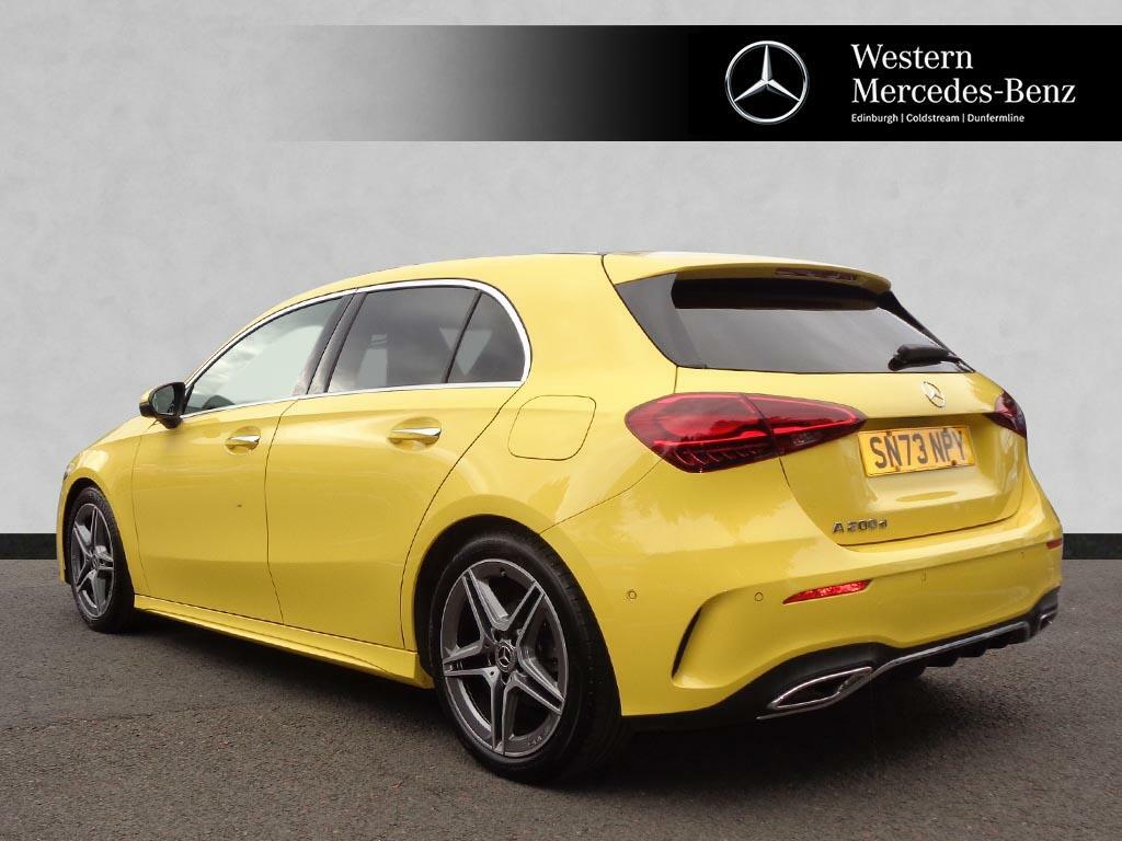 Mercedes-Benz A Class A 200 D Amg Line Executive Yellow #2