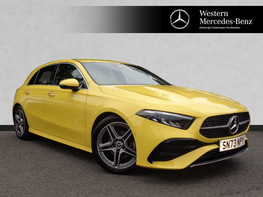 Mercedes-Benz A Class A 200 D Amg Line Executive Yellow