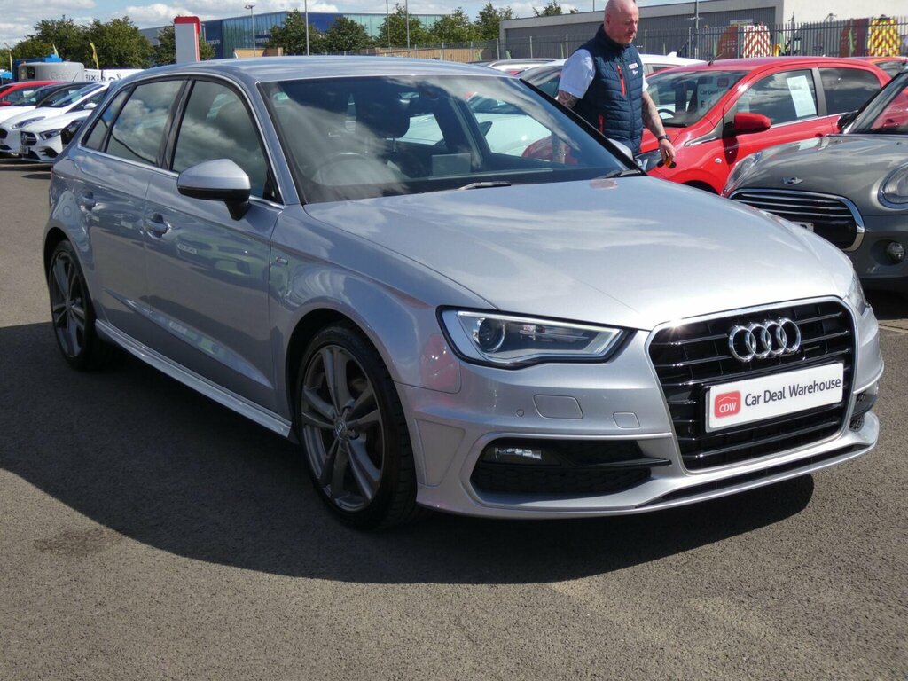Audi A3 2.0 Tdi S Line Sportback Euro 6 Ss Nav Silver #6
