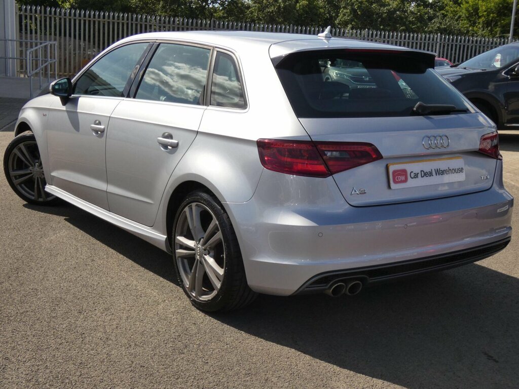 Audi A3 2.0 Tdi S Line Sportback Euro 6 Ss Nav Silver #3