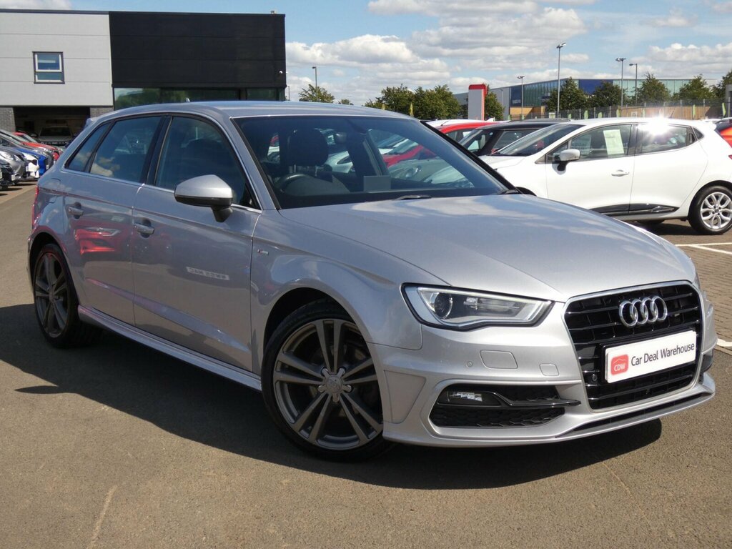 Audi A3 2.0 Tdi S Line Sportback Euro 6 Ss Nav Silver