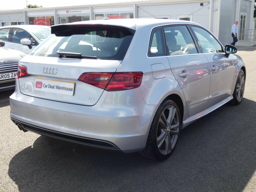 Audi A3 2.0 Tdi S Line Sportback Euro 6 Ss Nav Silver #5