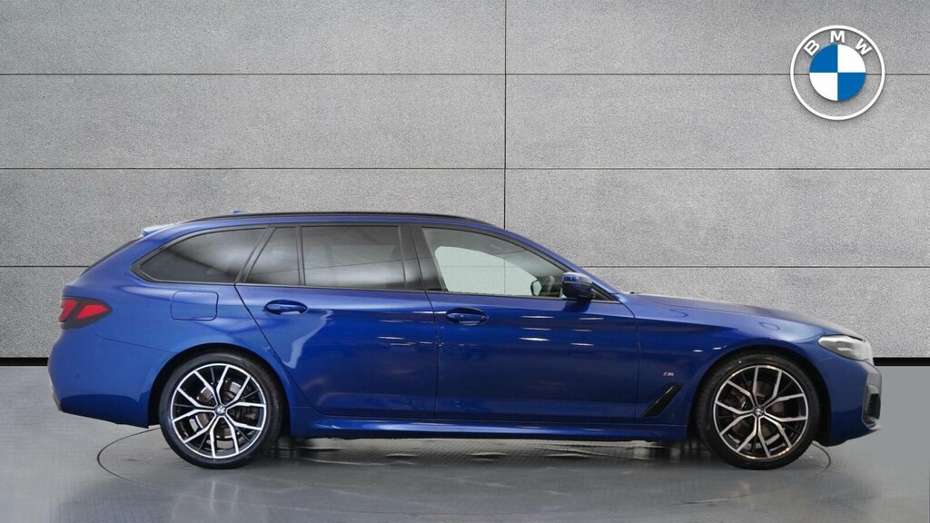 BMW 5 Series 2.0 520D Mht M Sport Touring Hybrid Ste Blue #3