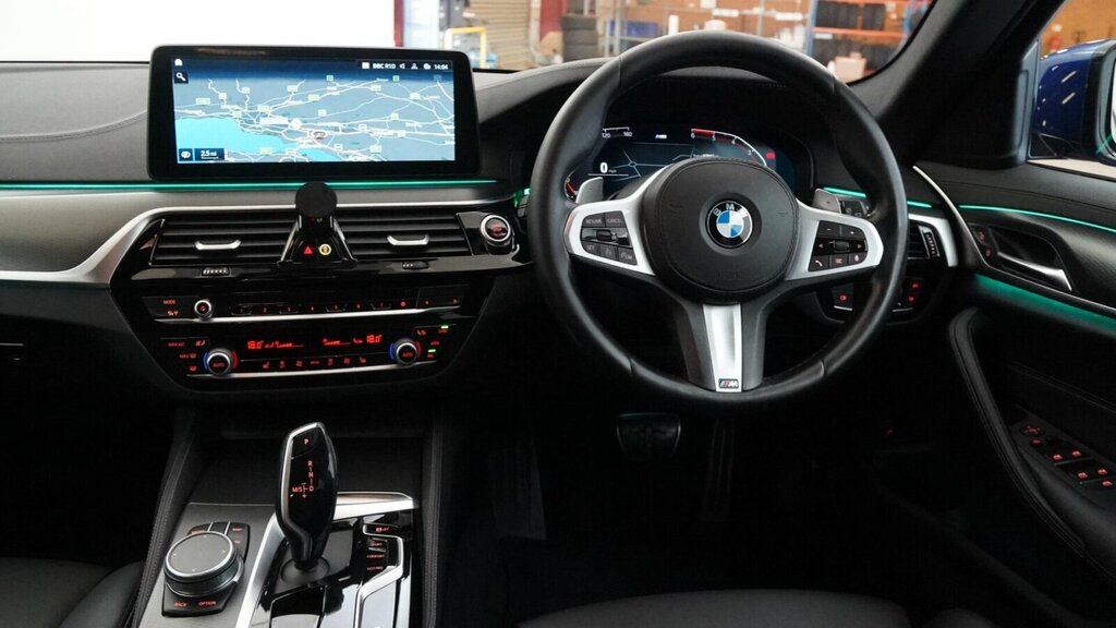 BMW 5 Series 2.0 520D Mht M Sport Touring Hybrid Ste Blue #5
