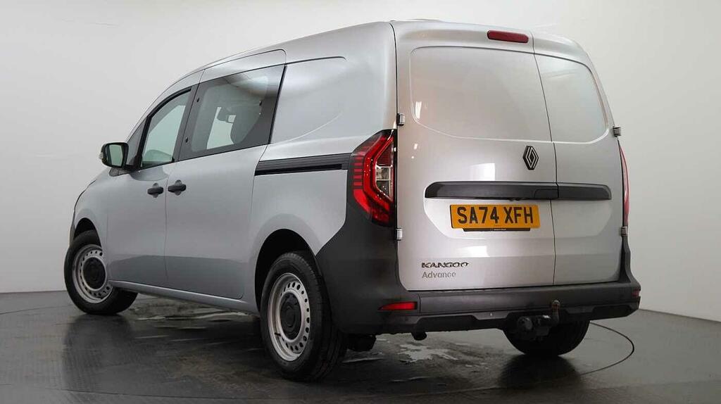 Renault Kangoo Ll21 Blue Dci 95 Advance Safety 5 Seat Crew Van Silver #3