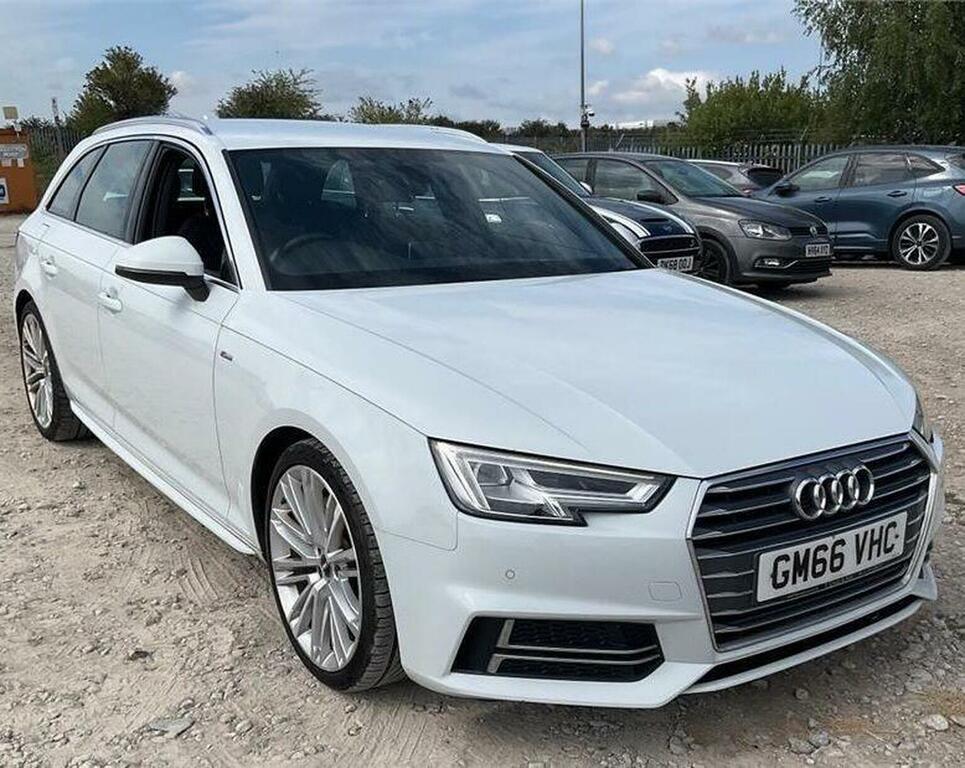 Audi A4 Avant 2.0 Tdi Ultra S Line S Tronic Euro 6 Ss White