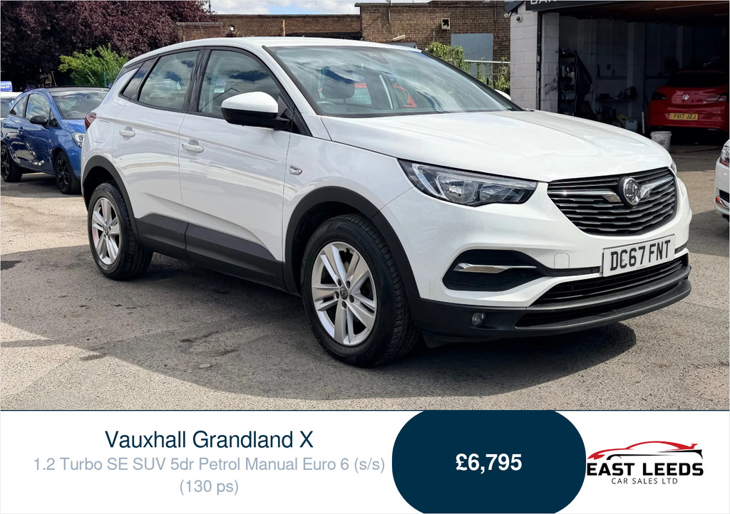 Vauxhall Grandland X 1.2 Turbo Se Suv Euro 6 Ss 1 White