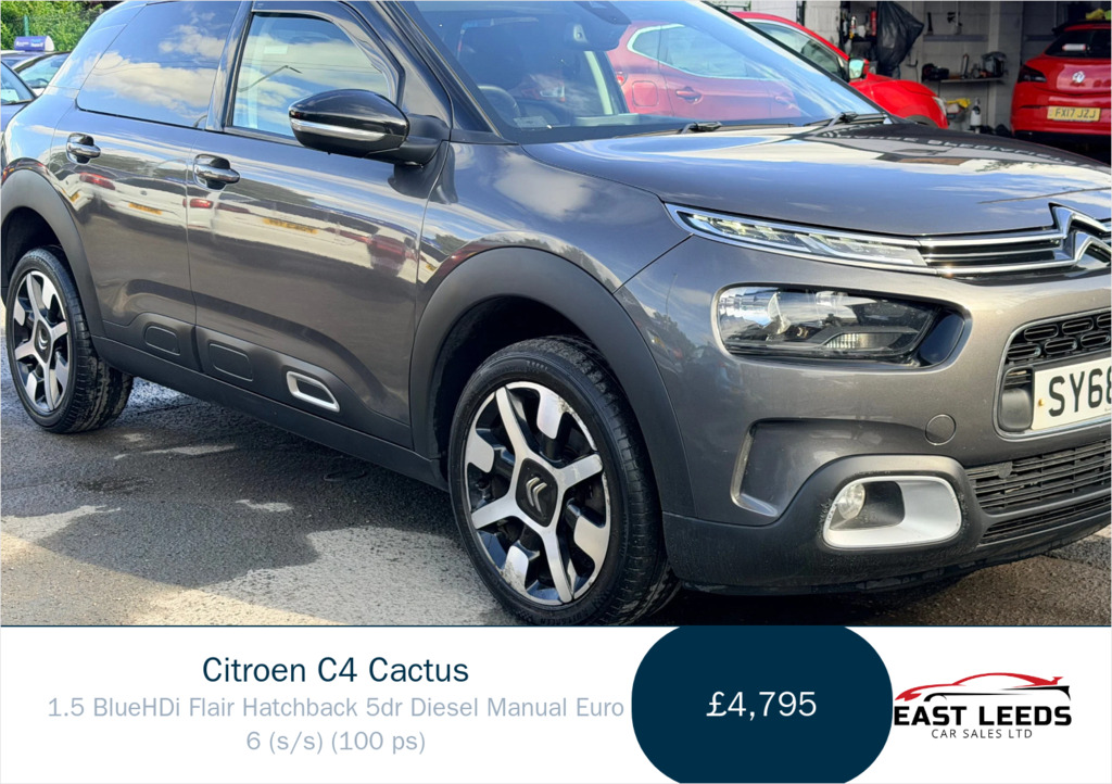 Citroen C4 Cactus 1.5 Bluehdi Flair Hatchback Euro Grey