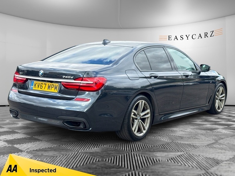 BMW 7 Series 3.0 730D Exclusive Euro 6 Ss Rear Dvd Grey #9