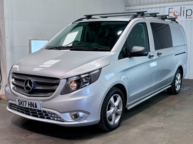 Mercedes-Benz Vito 2017 2.1 119 Cdi Bluetec Sport Crew Van Double Cab Silver #3