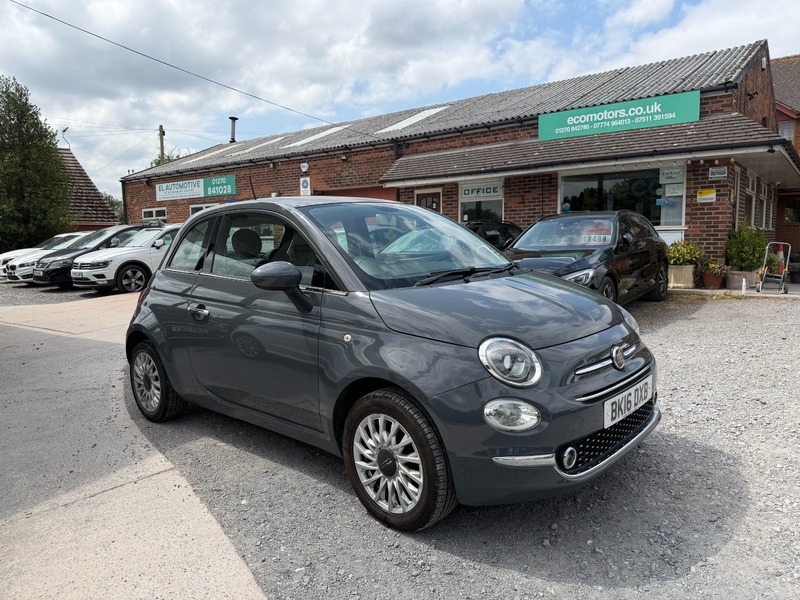 Fiat 500 Sunroof Bluetooth Very Fashionable Grey