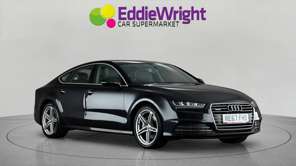 Audi A7 3.0 Tdi V6 218 Bhp Black Edition Quattro Sportback Blue