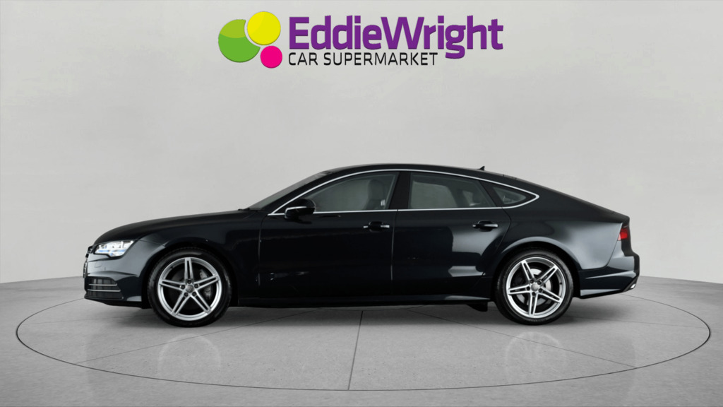 Audi A7 3.0 Tdi V6 218 Bhp Black Edition Quattro Sportback RE67FHS Blue #4