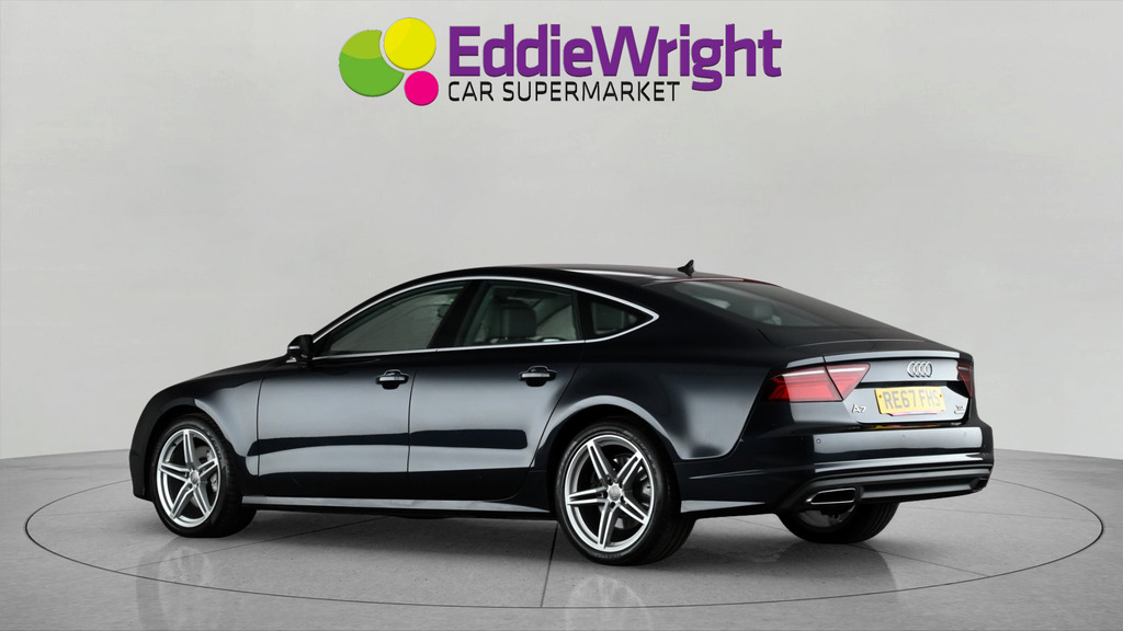 Audi A7 3.0 Tdi V6 218 Bhp Black Edition Quattro Sportback RE67FHS Blue #5