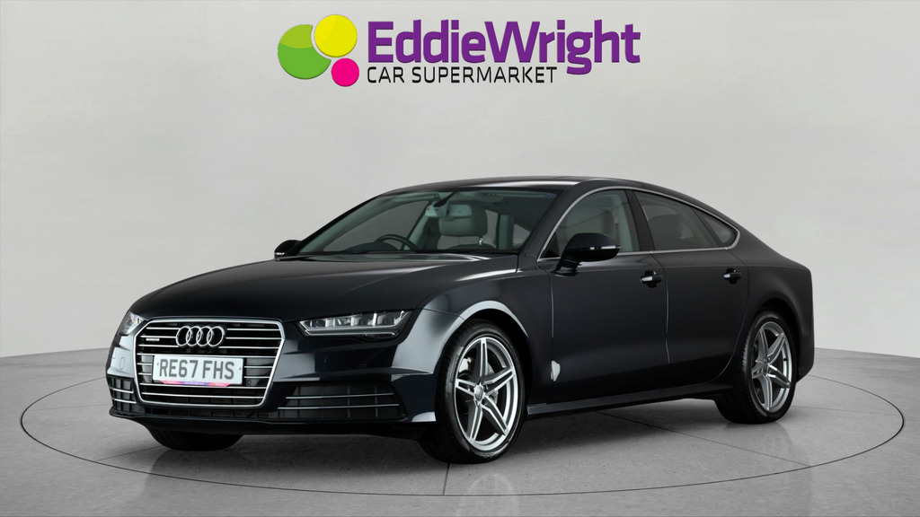 Audi A7 3.0 Tdi V6 218 Bhp Black Edition Quattro Sportback RE67FHS Blue #3