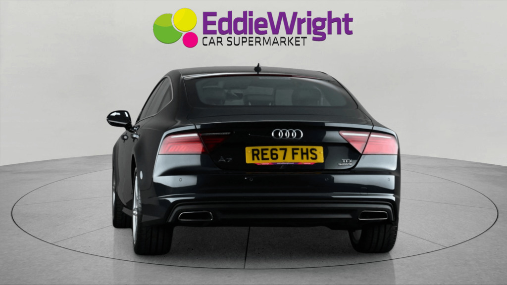 Audi A7 3.0 Tdi V6 218 Bhp Black Edition Quattro Sportback RE67FHS Blue #6