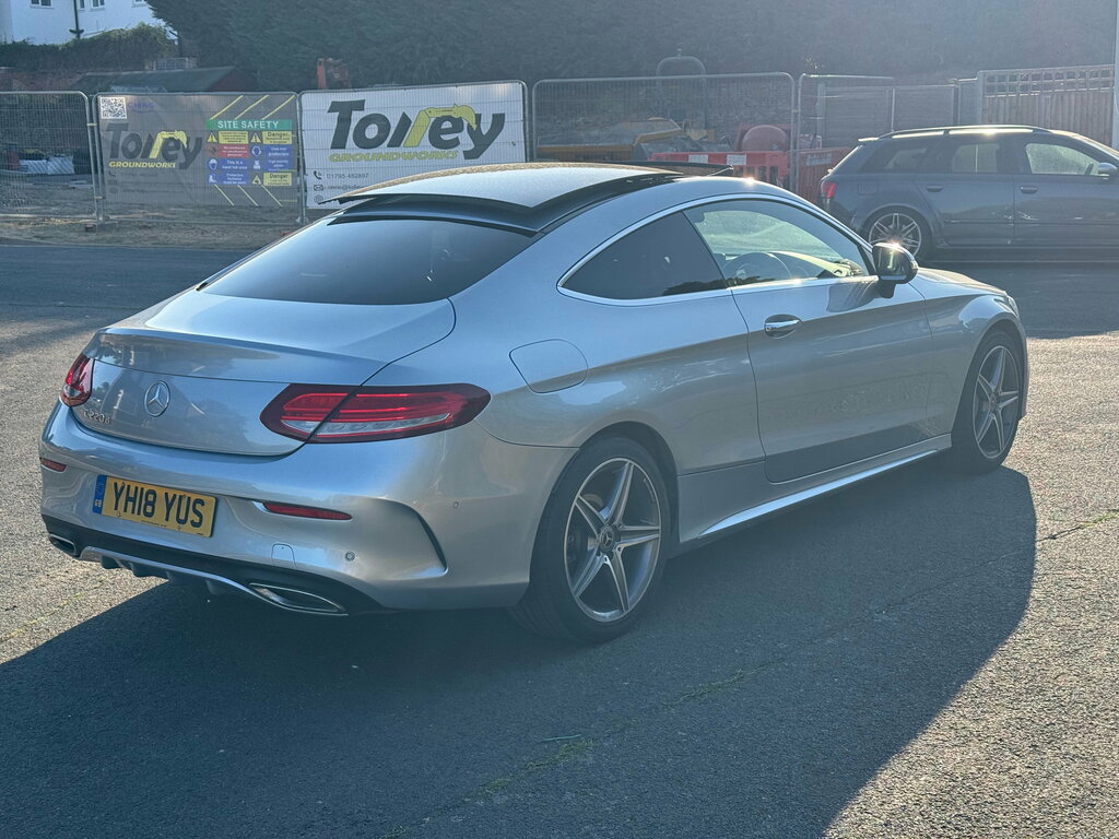 Mercedes-Benz C Class 2.1 C220d Amg Line Premium Coupe G-tr Silver #5