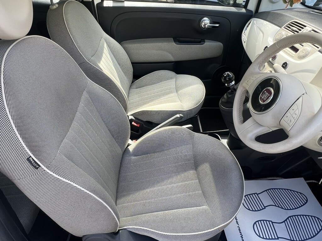Fiat 500 Hatchback 1.2 500 1.2 Lounge Start Stop 2011 White #2