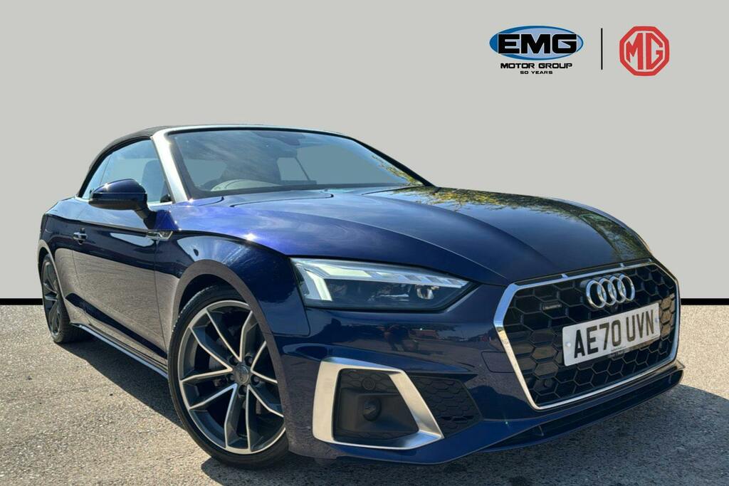 Audi A5 2.0 Tdi 40 S Line Convertible S Tronic Blue
