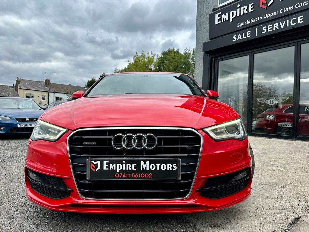 Audi A3 2.0 Tdi S Line S Tronic Quattro Euro 6 Ss YR66VFZ Red #5