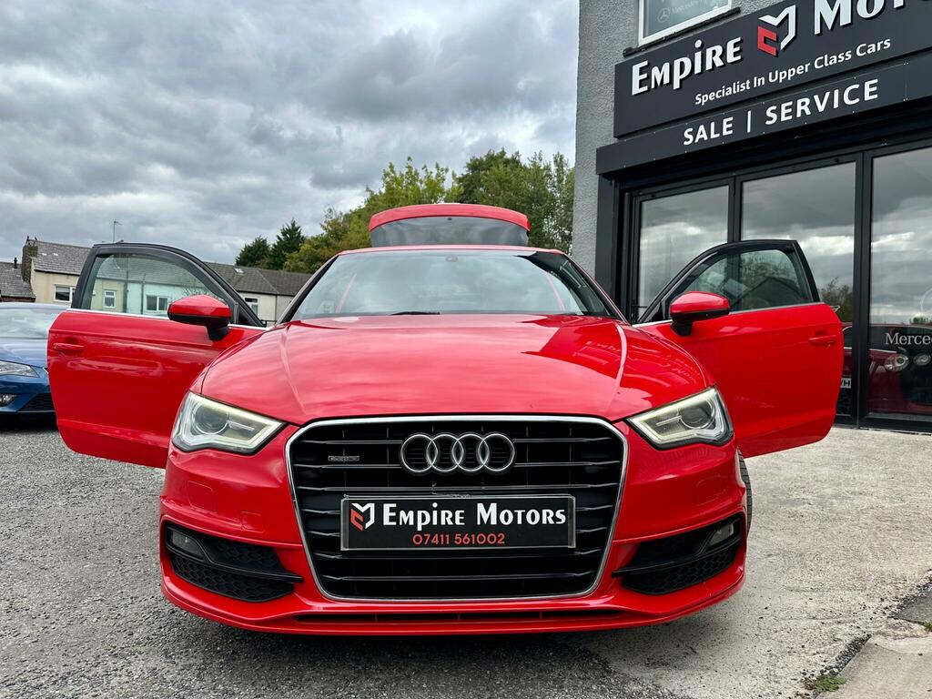 Audi A3 2.0 Tdi S Line S Tronic Quattro Euro 6 Ss YR66VFZ Red #2