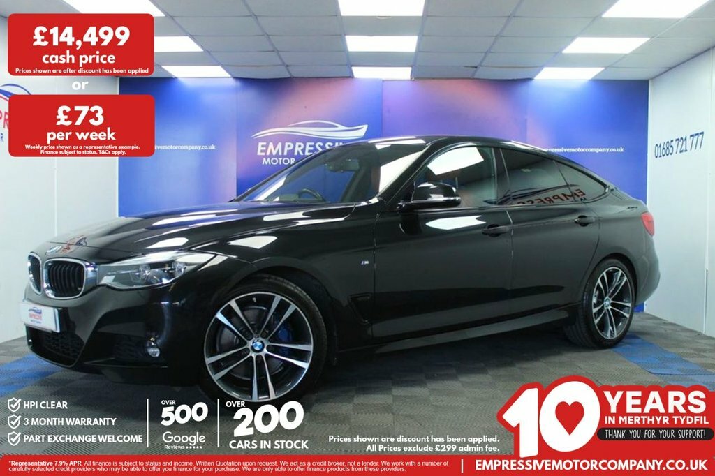 BMW 3 Series Gran Turismo 2L M Sport Black
