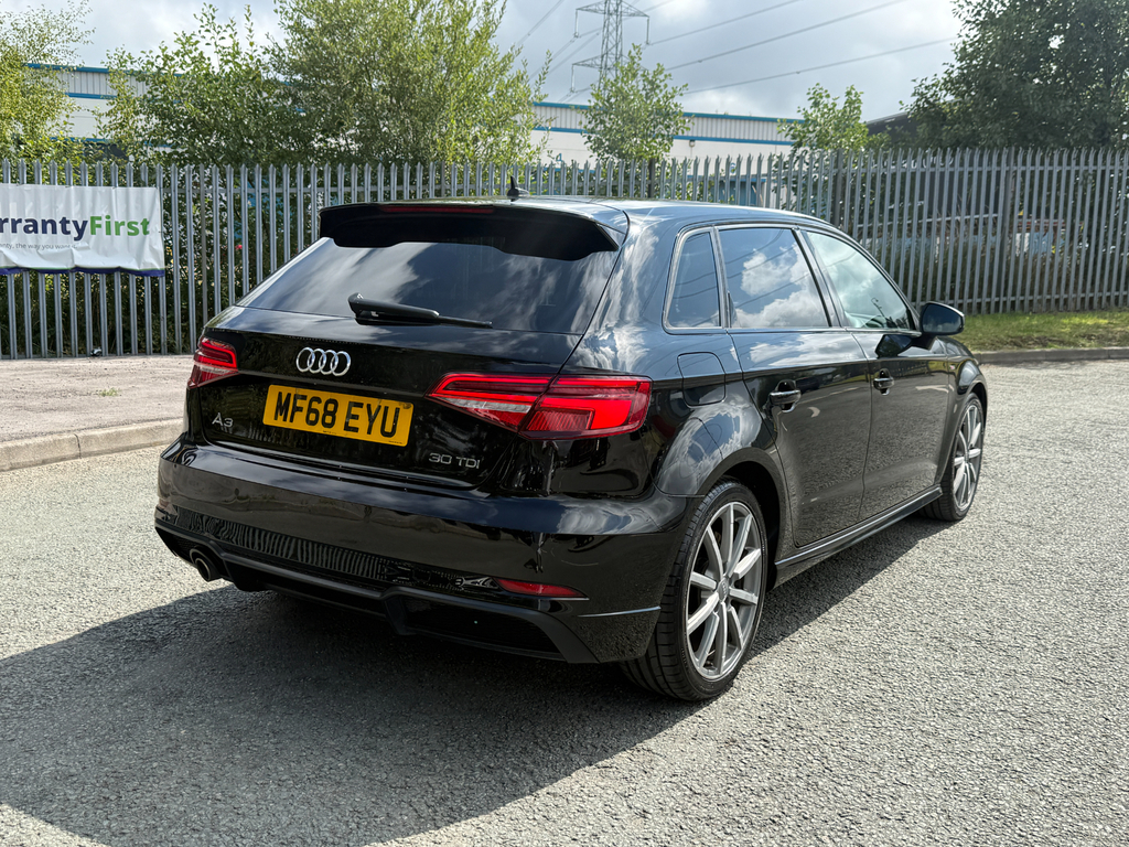 Audi A3 1.6 Tdi 30 Black Edition Sportback S Tr Black #6