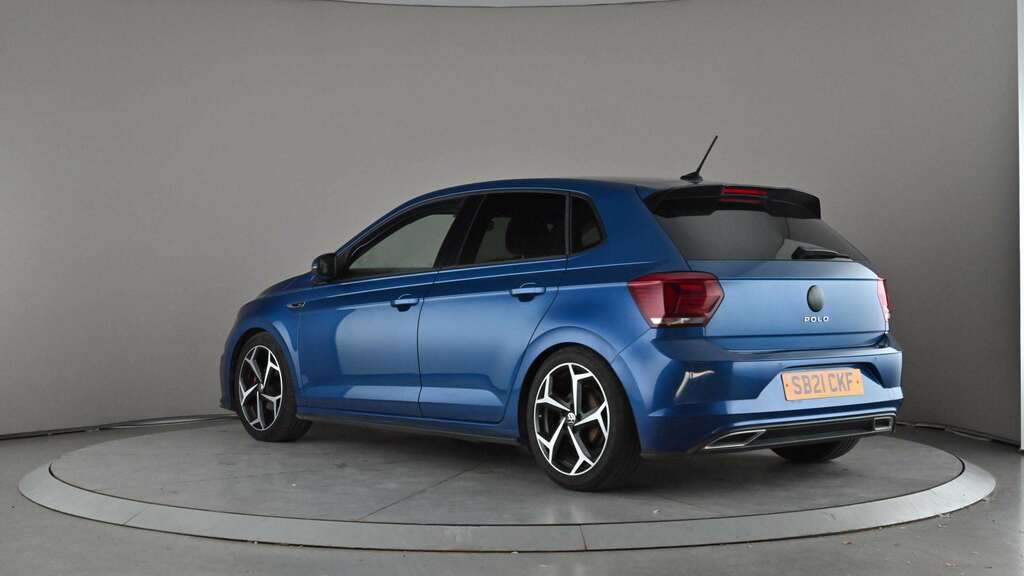 Volkswagen Polo 1.0 Tsi 95 R-line 2021 SB21CKF Blue #5