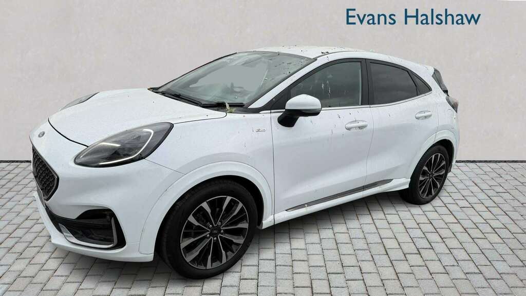 Ford Puma 1.0 Ecoboost Hybr Mhev 155 St-line Vignale Dct YC23WZZ White #2