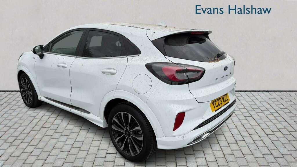 Ford Puma 1.0 Ecoboost Hybr Mhev 155 St-line Vignale Dct YC23WZZ White #3