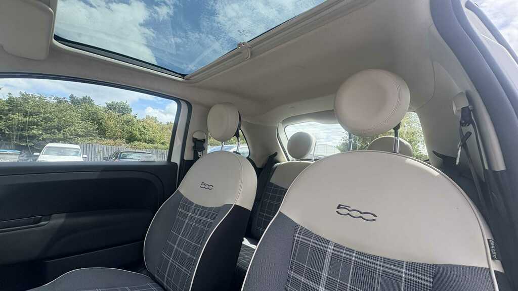 Fiat 500 1.2 Lounge 2018 White #6