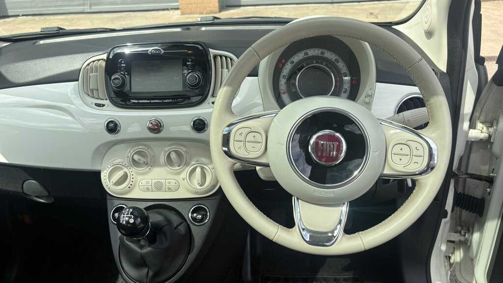Fiat 500 1.2 Lounge 2018 White #4