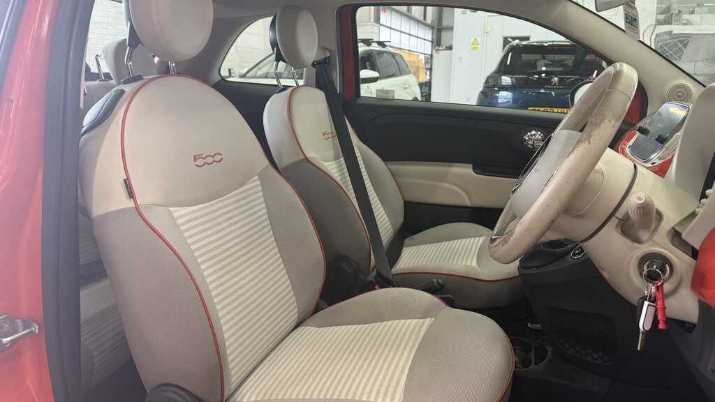 Fiat 500 1.2 Eco Pop Star Euro 6 Ss White #11