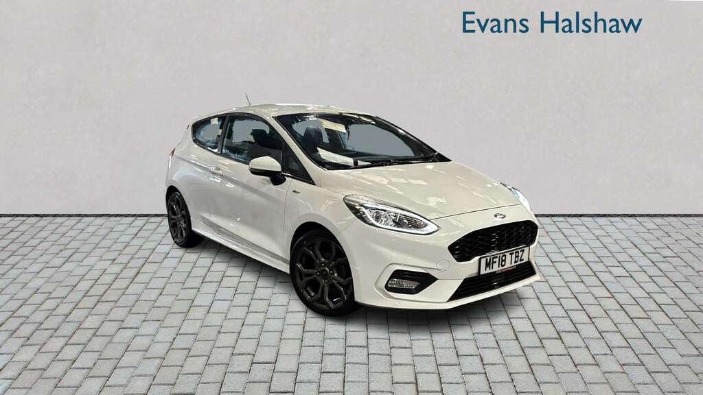 Ford Fiesta 1.0T Ecoboost St-line Hatchback White #1