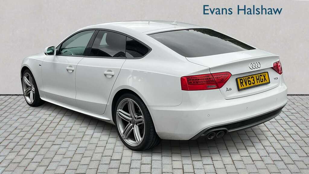 Audi A5 2.0 Tdi 177 Black Edition 5 Seat 2013 White #2