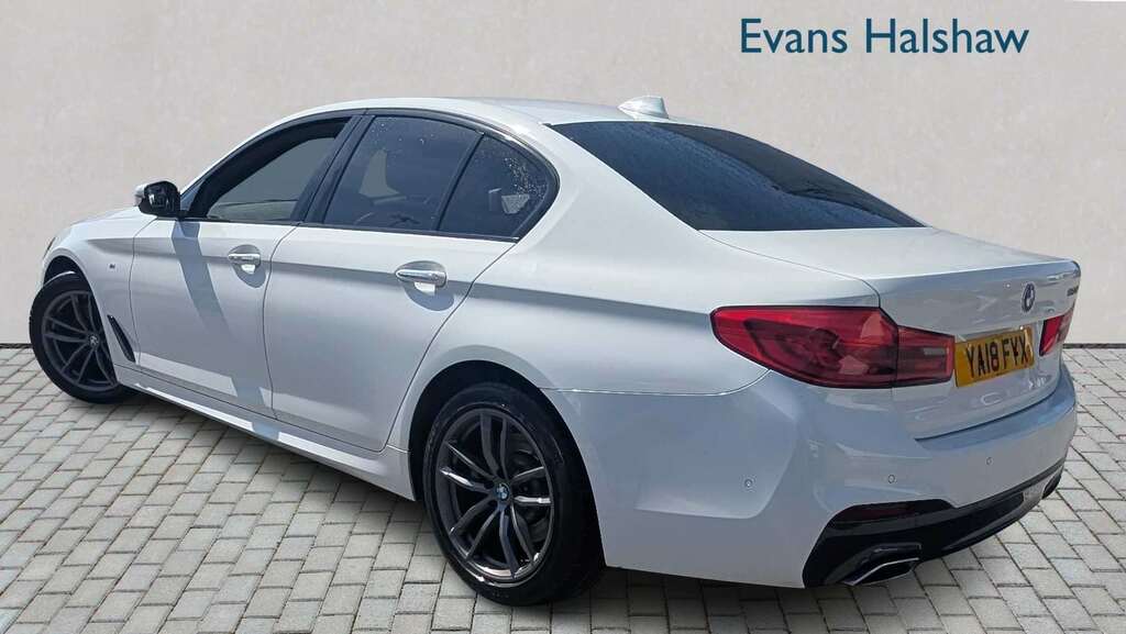 BMW 5 Series 520D M Sport 2018 White #2