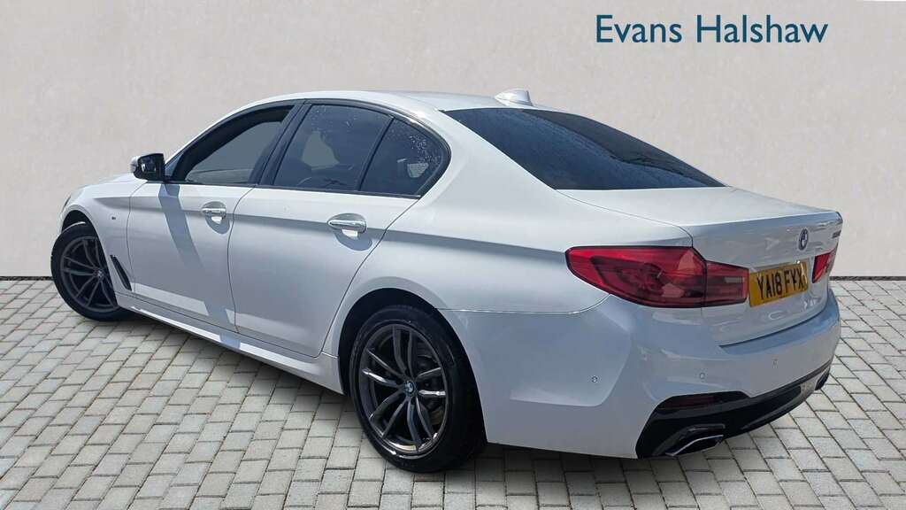 BMW 5 Series 520D M Sport 2018 White #3