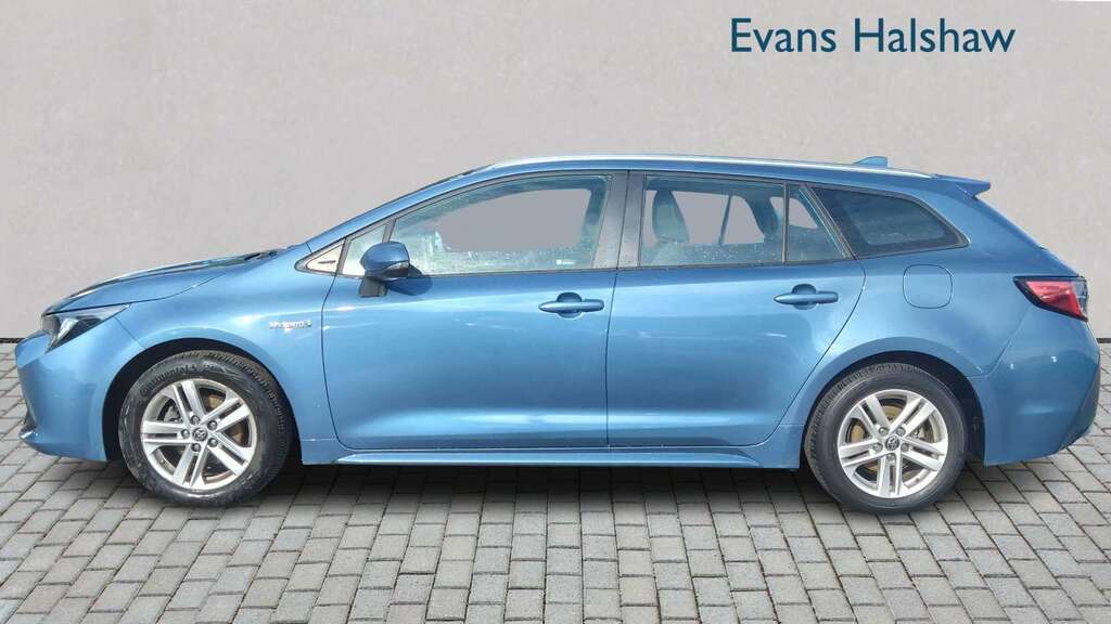 Toyota Corolla 1.8 Vvt-i Hybrid Icon Cvt 2021 Blue #3