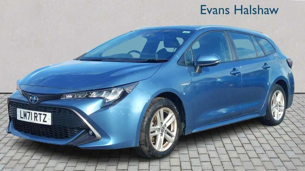 Toyota Corolla 1.8 Vvt-i Hybrid Icon Cvt 2021 Blue #6