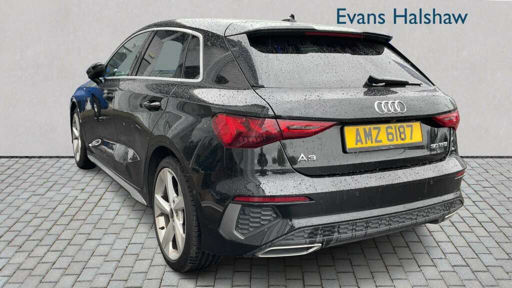 Audi A3 30 Tfsi S Line S Tronic 2023 AMZ6187 Black #2