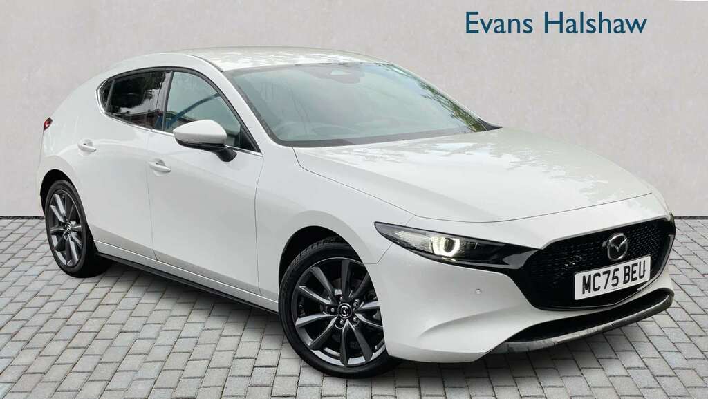 Mazda 3 2.5 E-skyactiv G Mhev 140 Exclusive-line MC75BEU White