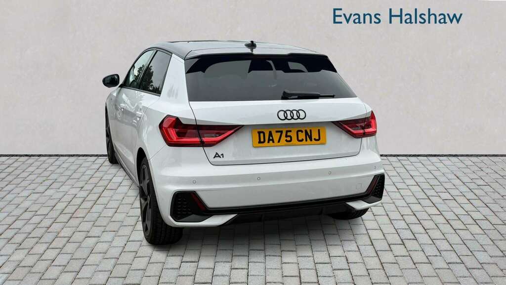 Audi A1 25 Tfsi Black Edition 2025 DA75CNJ White #5