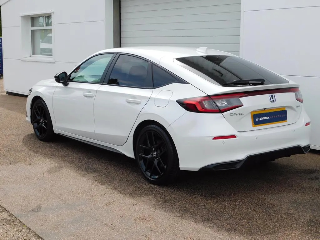 Honda Civic 2.0 H I-mmd Sport Ecvt Euro 6 Ss White #5