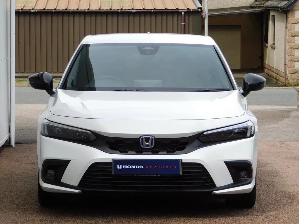 Honda Civic 2.0 H I-mmd Sport Ecvt Euro 6 Ss White #2
