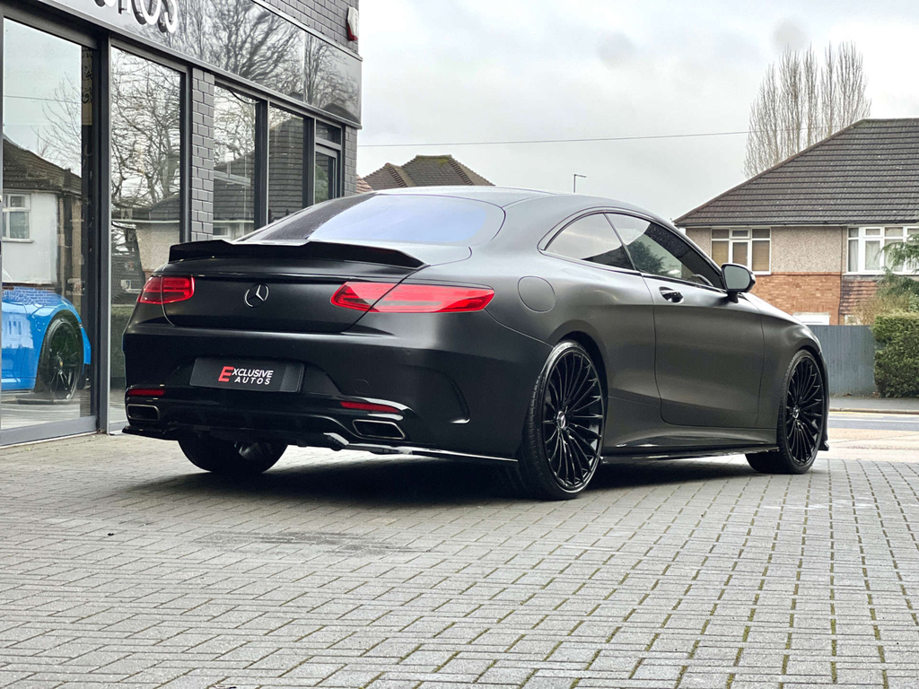 Mercedes-Benz S Class V8 Amg Line Premium Bodykit Satin Black Pa White #3