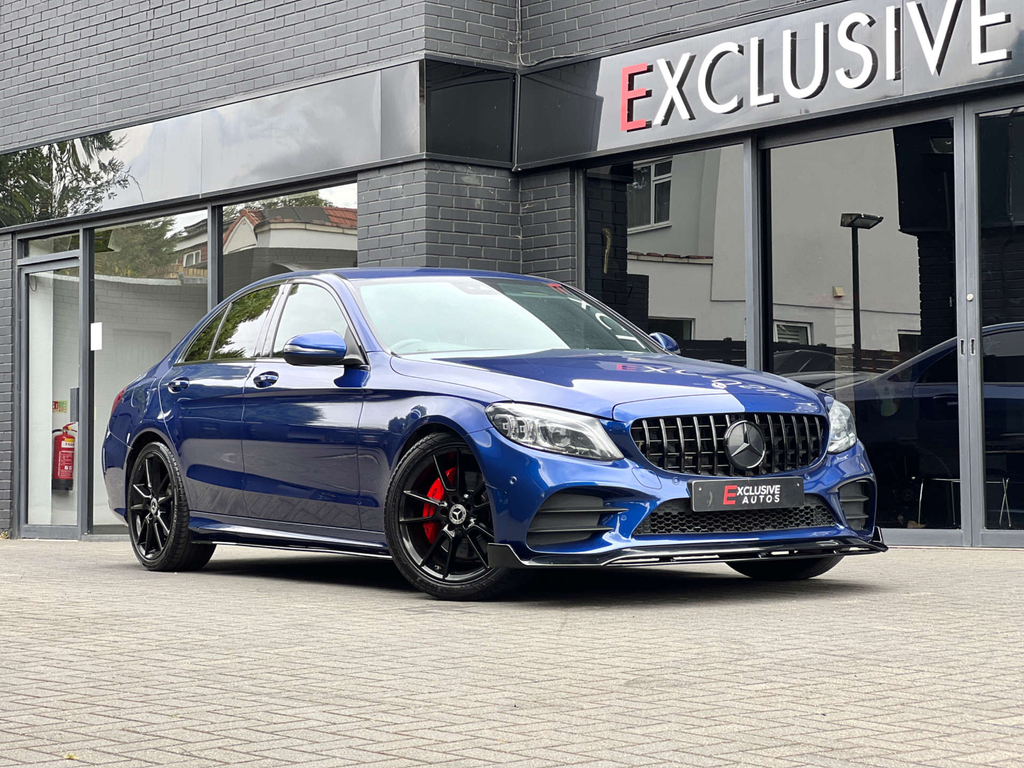 Mercedes-Benz C Class D Amg Line Edition Premium C63 Style Bodykit Blue