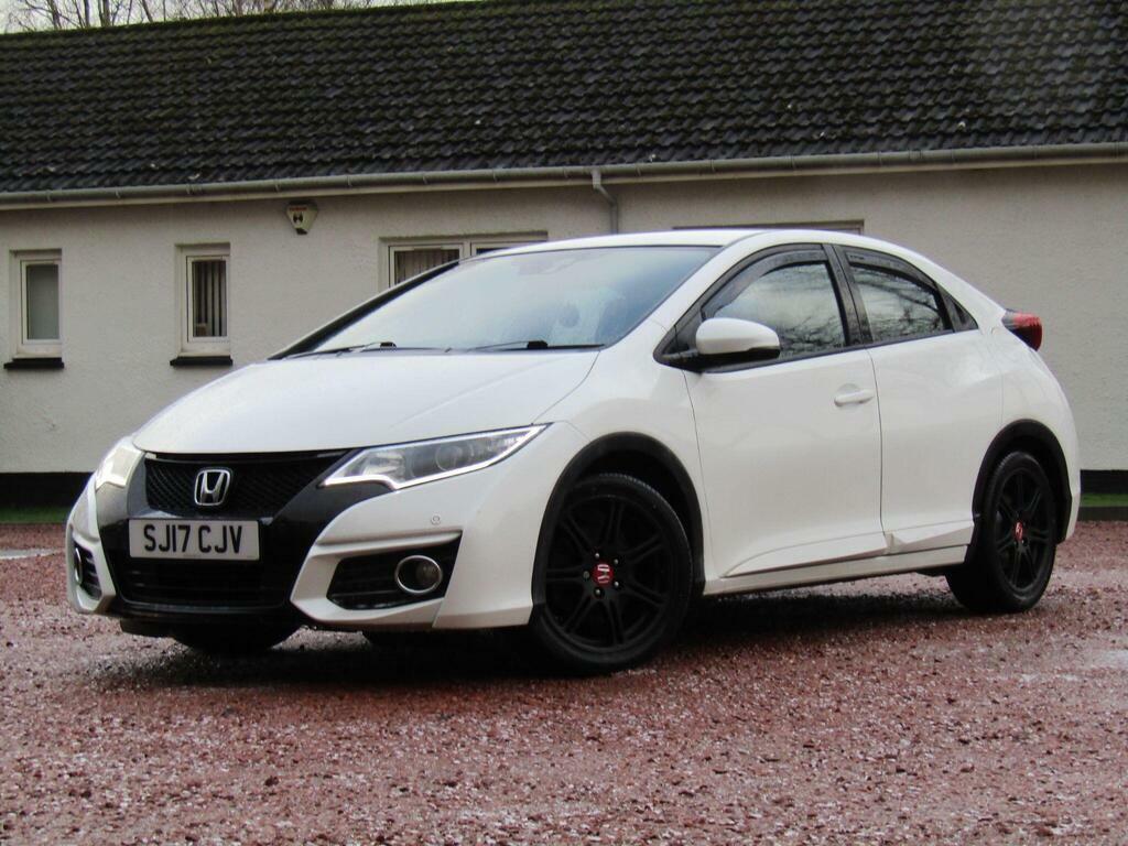 Honda Civic 1.8 I-vtec Se Plus Navi Euro 6 S S White #6