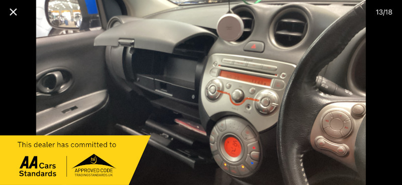 Nissan Micra 1.2 12V Acenta Euro 5 Silver #11