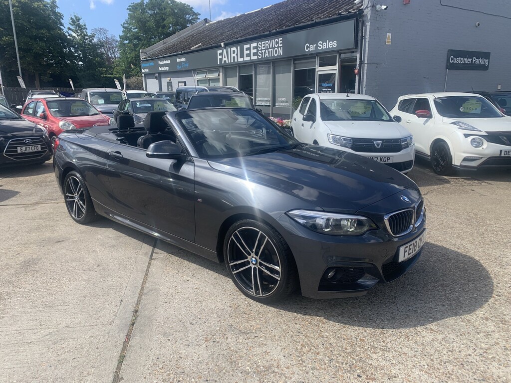 BMW 2 Series 1.5 218I M Sport Convertible FE18OFL Grey #2